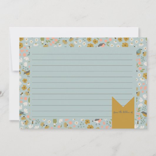 Rote Brautparty Dankeskarte (Rückseite)