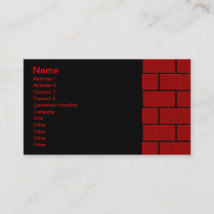 ROTE BRICK-BACKGRUNDS REKTANGLE FORMEN GRAFIK CO VISITENKARTE