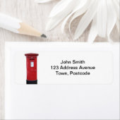 Rote britische Postbox (Insitu)