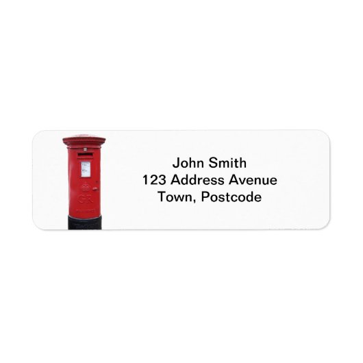 Rote britische Postbox (Vorne)