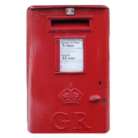 Rote britische Postbox Magnet (Vertikal)