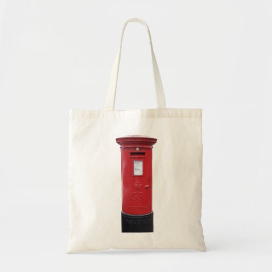 Rote britische Postbox Tragetasche (Vorne)