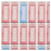 Rote britische Telefone Stoff (Nahaufnahme)