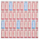 Rote britische Telefone Stoff (Muster)