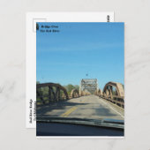 Rote Brücke bis Oklahoma Postkarte (Vorne/Hinten)