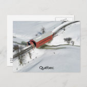 Rote Brücke, Québec Postkarte (Vorne/Hinten)