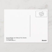 Rote Brücke, Québec Postkarte (Rückseite)