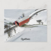 Rote Brücke, Québec Postkarte (Vorderseite)