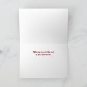 Rote Bubble-Wrapper-Karte Einladung (Innenseite)