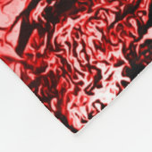 Rote Buddha-Schmutz-Kunst-Decke Fleecedecke (Ecke)