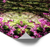 Rote Buden im Wald...... Poster (Ecke)