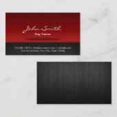 Rote Bühne-Hundetrainings-Geschäfts-Karte Visitenkarte (Vorne/Hinten)