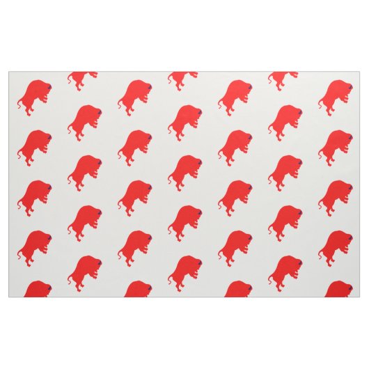 Rote Bullen Stoff (Fat Quarter (45,7 x 55,9 cm))