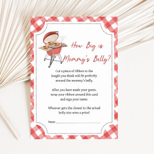 Rote Burger BBQ Baby Shower Wie groß ist Spiel