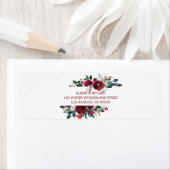 Rote burgundische Winterponies Hochzeit mit elegan (Insitu)