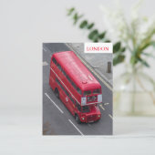 Rote Busantenne in London Postkarte (Stehend Vorderseite)