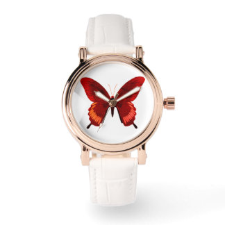 Rote Butterfly eWatch-Uhr Armbanduhr