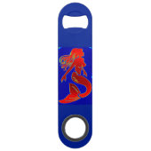 rote Button-oben Meerjungfrau Speed Flaschenöffner (Rückseite)