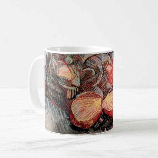 Rote Cabbages und Onions von Vincent van Gogh Kaffeetasse (Vorderseite Links)