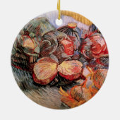 Rote Cabbages und Onions von Vincent van Gogh Keramikornament (Hinten)