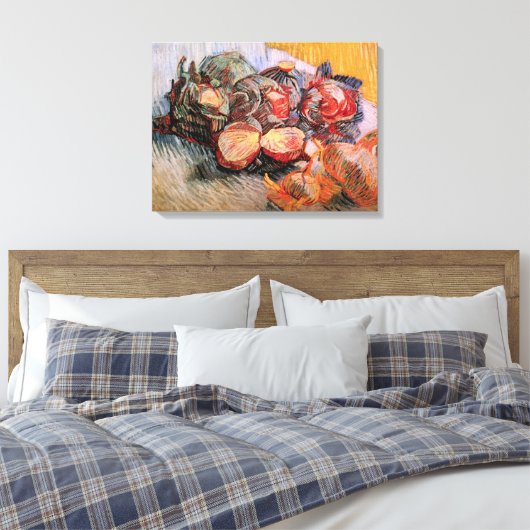 Rote Cabbages und Onions von Vincent van Gogh Leinwanddruck (Insitu (Schlafzimmer))