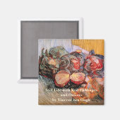 Rote Cabbages und Onions von Vincent van Gogh Magnet (Vorderseite/Rückseite)