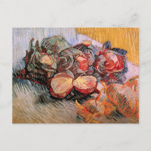 Rote Cabbages und Onions von Vincent van Gogh Postkarte