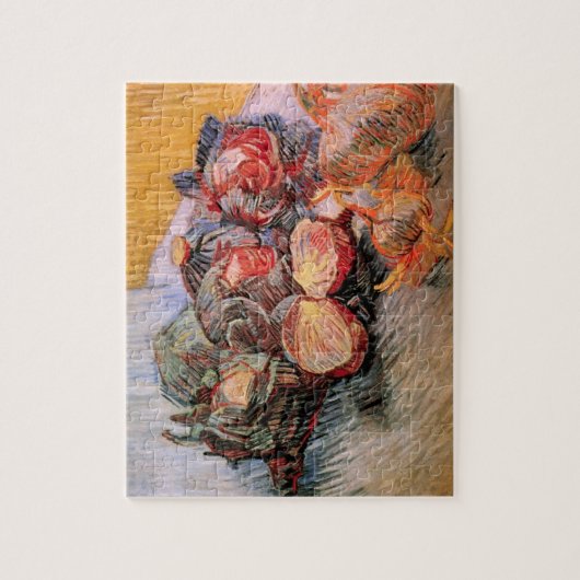 Rote Cabbages und Onions von Vincent van Gogh Puzzle (Vertikal)