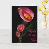 Rote Calla-Milly-Muttertagskarte Karte (Gelbe Blume)