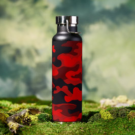 Rote Camouflage #2 Durchstechflasche mit Kupfer Trinkflasche