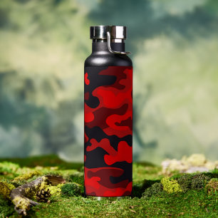 Rote Camouflage #2 Durchstechflasche mit Kupfer Trinkflasche