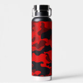 Rote Camouflage #2 Durchstechflasche mit Kupfer Trinkflasche (Rückseite)