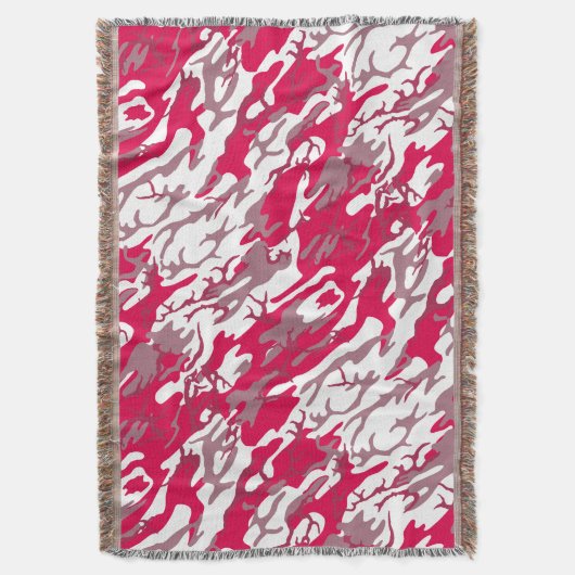 Rote Camouflage Decke (Vorderseite Vertikal)