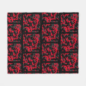 ROTE CAMOUFLAGE FLEECKEN BLANKET FLEECEDECKE (Vorderseite (Horizontal))