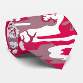 Rote Camouflage Krawatte (Gerollt)
