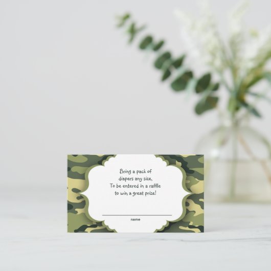 Rote Camouflage - Lose oder Karten einfügen (Stehend Vorderseite)