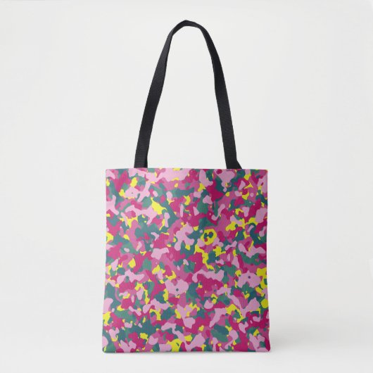 ROTE CAMOUFLAGE PATTERN TOTE BAG TASCHE (Vorderseite)