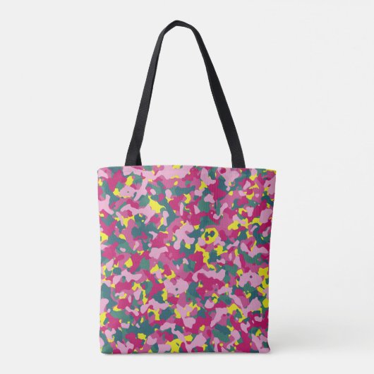 ROTE CAMOUFLAGE PATTERN TOTE BAG TASCHE (Rückseite)