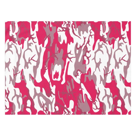 Rote Camouflage Tischdecke (Vorderseite (Horizontal))