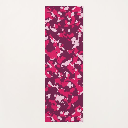rote Camouflage Yogamatte (Vorderseite)