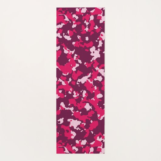 rote Camouflage Yogamatte (Rückseite)
