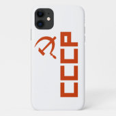 Rote CCCP Hammer und Sichel Case-Mate iPhone Hülle (Rückseite)