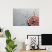 Rote Cedar Naturkunst Bildhauerei Oblique Öko Poster (Heimbüro)