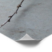 Rote Cedar Naturkunst Bildhauerei zentriert Poster (Ecke)