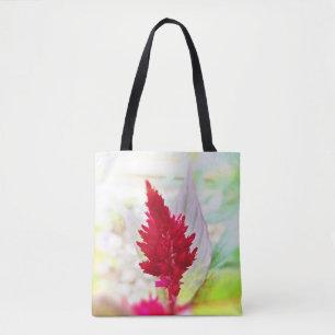 Rote Celosia-Taschen-Tasche Tasche