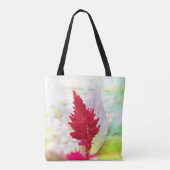 Rote Celosia-Taschen-Tasche Tasche (Rückseite)