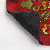 Rote Chanukka-Mandala Mousepad (Ecke)