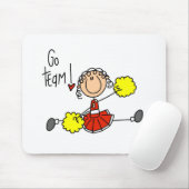 Rote Cheerleader Mousepad (Mit Mouse)