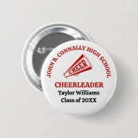 Rote Cheerleaderin der High School personalisiert