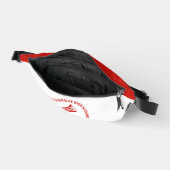 Rote Cheerleaderin personalisierte High School Bauchtasche (Offen)